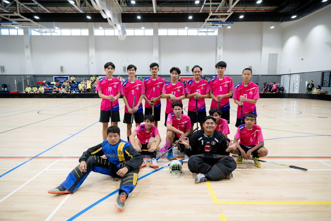 Local school youth team at the tournament